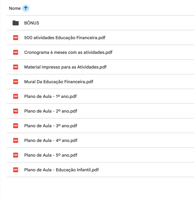 Materiais do kit no drive - 1